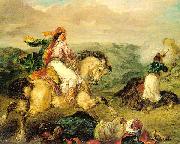 Eugene Delacroix Mounted Greek Warrior Spain oil painting artist